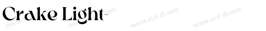 Crake Light字体转换